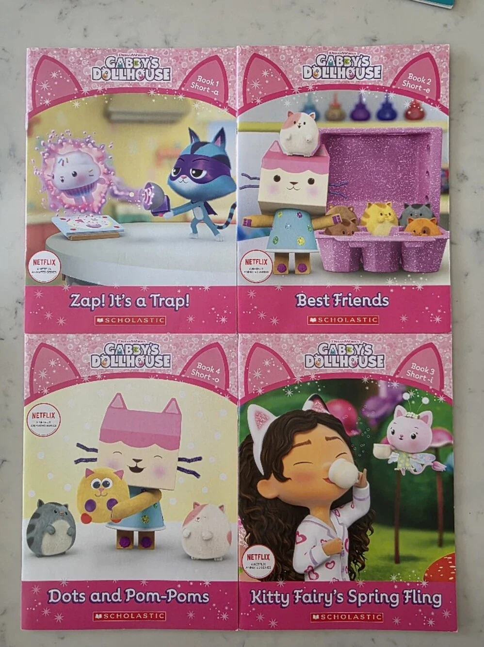 Gabby's Dollhouse Phonics Fun Kids Book Set - Teal